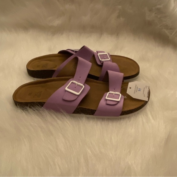 Time And Tru Shoes Women’s Size‎ 11 Purple Sandal’s New With Tags - Picture 1 of 8